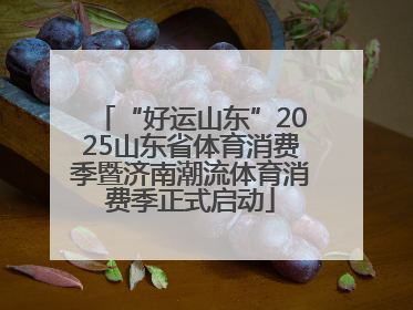 “好运山东”2025山东省体育消费季暨济南潮流体育消费季正式启动