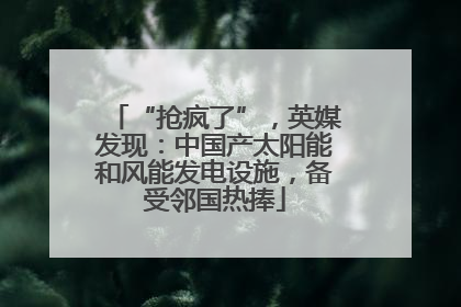 “抢疯了”，英媒发现：中国产太阳能和风能发电设施，备受邻国热捧
