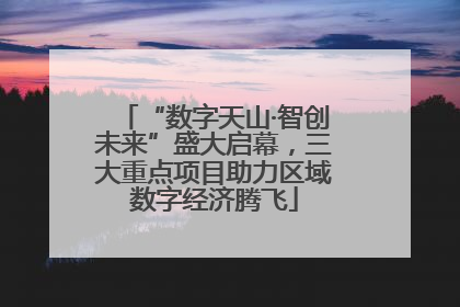 “数字天山·智创未来”盛大启幕，三大重点项目助力区域数字经济腾飞