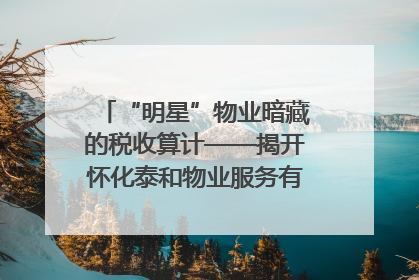 “明星”物业暗藏的税收算计——揭开怀化泰和物业服务有限公司隐匿未开票收入偷税真相