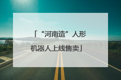 “河南造”人形机器人上线售卖