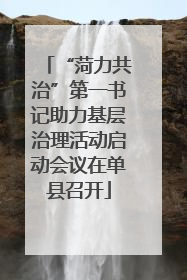 “菏力共治”第一书记助力基层治理活动启动会议在单县召开