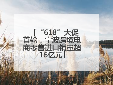 “618”大促首轮，宁波跨境电商零售进口销量超16亿元