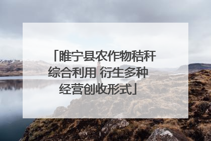 睢宁县农作物秸秆综合利用 衍生多种经营创收形式
