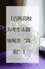 百所高校为考生志愿填报支“高招”