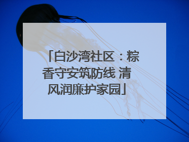 白沙湾社区：粽香守安筑防线 清风润廉护家园