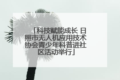 科技赋能成长 日照市无人机应用技术协会青少年科普进社区活动举行