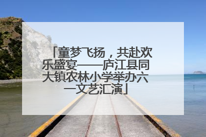 童梦飞扬，共赴欢乐盛宴——庐江县同大镇农林小学举办六一文艺汇演