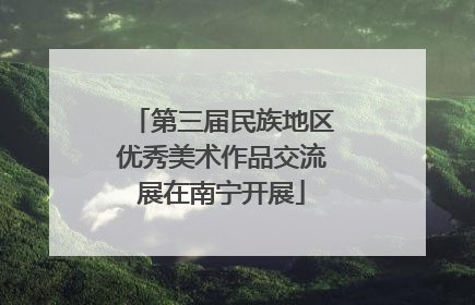 第三届民族地区优秀美术作品交流展在南宁开展