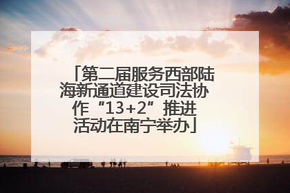 第二届服务西部陆海新通道建设司法协作“13+2”推进活动在南宁举办
