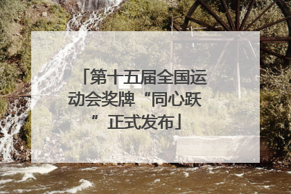 第十五届全国运动会奖牌“同心跃”正式发布