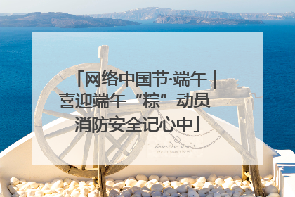 网络中国节·端午｜喜迎端午“粽”动员 消防安全记心中
