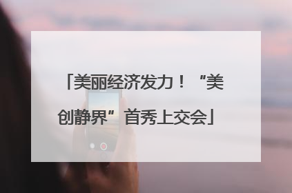 美丽经济发力！“美创静界”首秀上交会