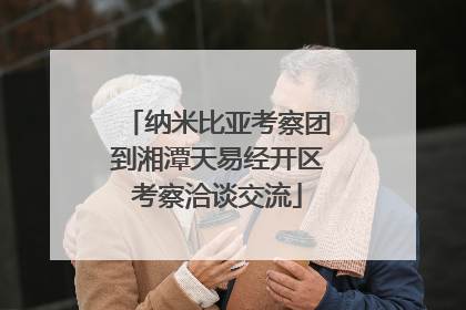 纳米比亚考察团到湘潭天易经开区考察洽谈交流