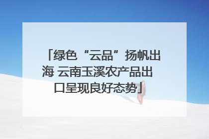绿色“云品”扬帆出海 云南玉溪农产品出口呈现良好态势