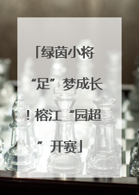 绿茵小将 “足”梦成长！榕江“园超”开赛