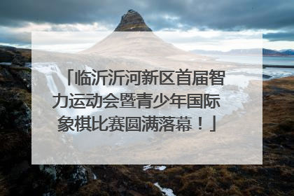 临沂沂河新区首届智力运动会暨青少年国际象棋比赛圆满落幕！