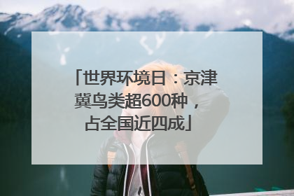世界环境日：京津冀鸟类超600种，占全国近四成