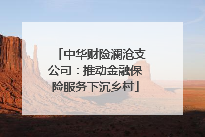 中华财险澜沧支公司：推动金融保险服务下沉乡村