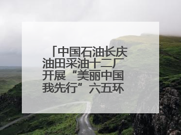 中国石油长庆油田采油十二厂开展“美丽中国我先行”六五环境日主题活动