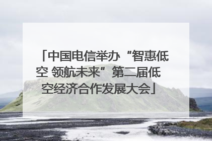 中国电信举办“智惠低空 领航未来”第二届低空经济合作发展大会