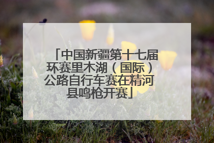 中国新疆第十七届环赛里木湖（国际）公路自行车赛在精河县鸣枪开赛