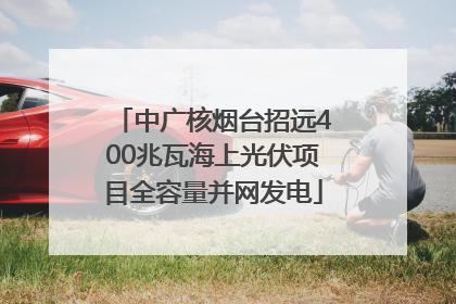 中广核烟台招远400兆瓦海上光伏项目全容量并网发电