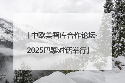 中欧美智库合作论坛·2025巴黎对话举行