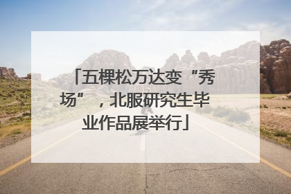 五棵松万达变“秀场”，北服研究生毕业作品展举行