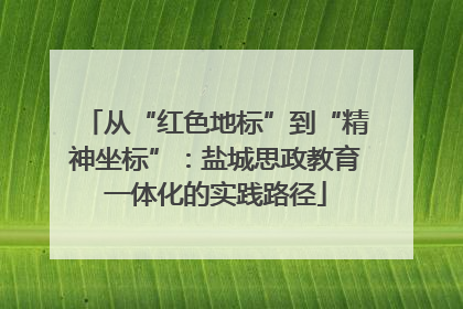 从“红色地标”到“精神坐标”：盐城思政教育一体化的实践路径