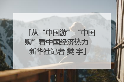 从“中国游”“中国购”看中国经济热力 新华社记者 樊 宇