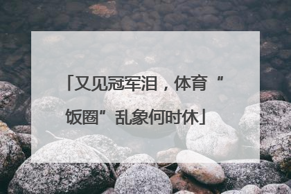 又见冠军泪，体育“饭圈”乱象何时休