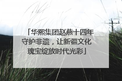 华熙集团赵燕十四年守护非遗，让新疆文化瑰宝绽放时代光彩