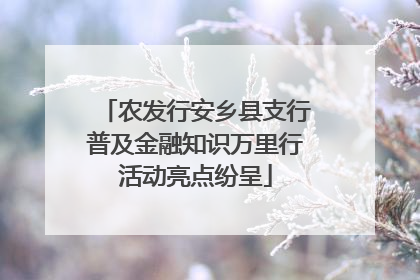 农发行安乡县支行普及金融知识万里行活动亮点纷呈