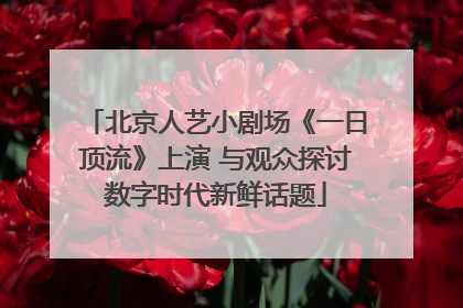 北京人艺小剧场《一日顶流》上演 与观众探讨数字时代新鲜话题