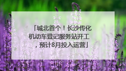 城北首个！长沙传化机动车登记服务站开工，预计8月投入运营