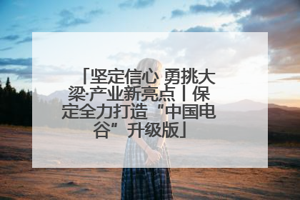 坚定信心 勇挑大梁·产业新亮点丨保定全力打造“中国电谷”升级版