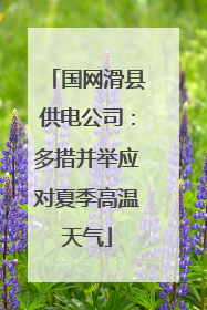 国网滑县供电公司：多措并举应对夏季高温天气