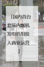国内首台套氢内燃机发电机组投入商业运营