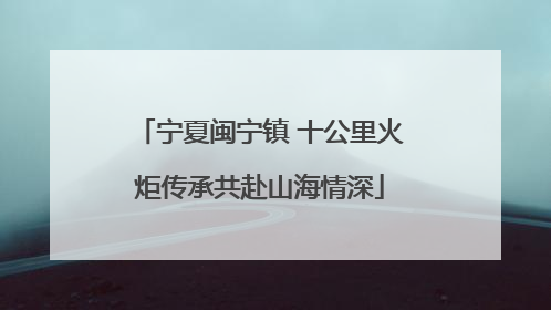 宁夏闽宁镇 十公里火炬传承共赴山海情深