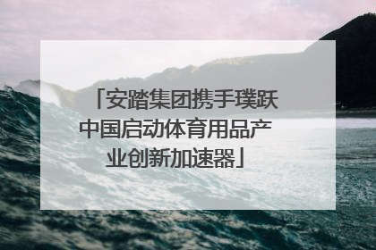 安踏集团携手璞跃中国启动体育用品产业创新加速器