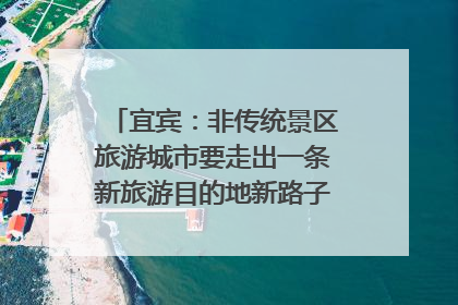 宜宾：非传统景区旅游城市要走出一条新旅游目的地新路子｜话锦绣·说安逸