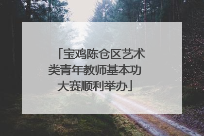 宝鸡陈仓区艺术类青年教师基本功大赛顺利举办