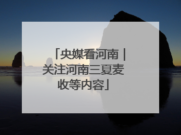 央媒看河南｜关注河南三夏麦收等内容