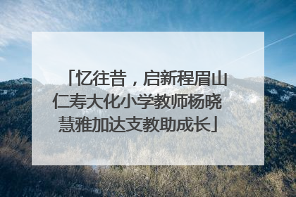 忆往昔，启新程眉山仁寿大化小学教师杨晓慧雅加达支教助成长