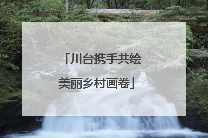川台携手共绘美丽乡村画卷