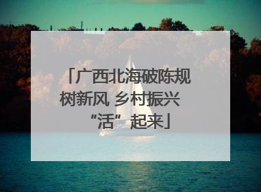 广西北海破陈规树新风 乡村振兴“活”起来