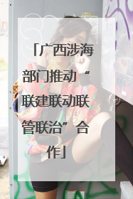 广西涉海部门推动“联建联动联管联治”合作