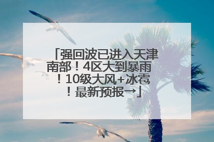 强回波已进入天津南部！4区大到暴雨！10级大风+冰雹！最新预报→