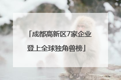 成都高新区7家企业登上全球独角兽榜